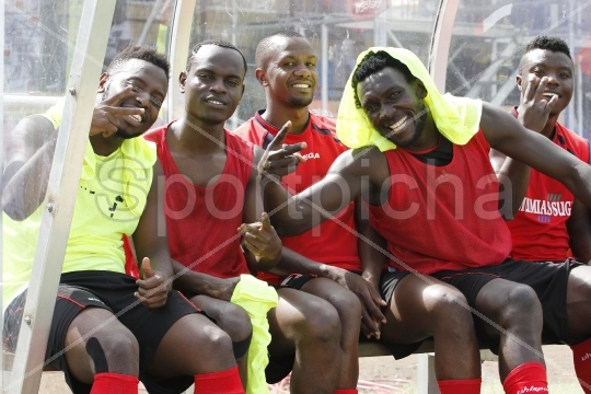 AFCLeopardsplayersonbench