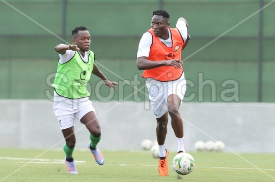 Harambee Stars players training for Four-nations Tournament 