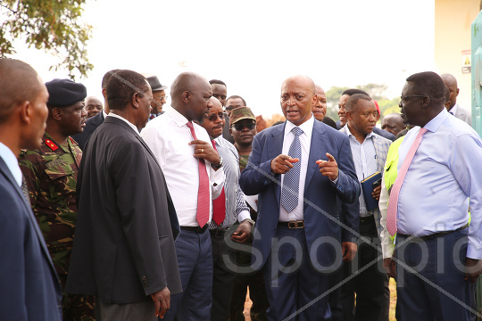 CAF PRESIDENT DR. PATRICE MOTSEPE INSPECT STADIUM