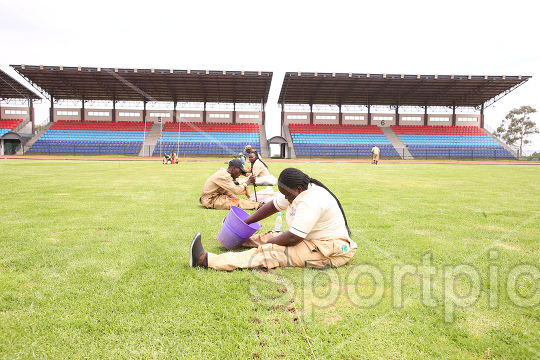 CAF PRESIDENT DR. PATRICE MOTSEPE INSPECT STADIUM