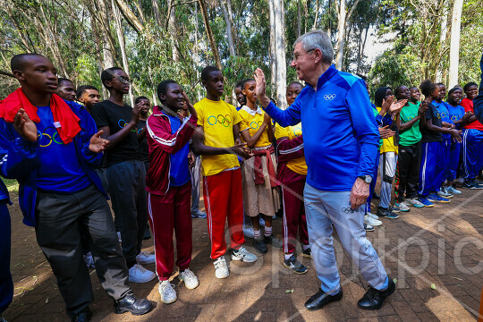 IOC PRESIDENT THOMAS BACH VISIT TO KENYA