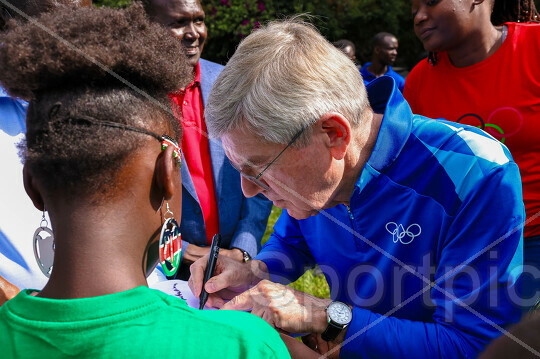 IOC PRESIDENT THOMAS BACH VISIT TO KENYA