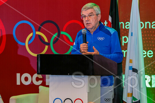 IOC PRESIDENT THOMAS BACH VISIT TO KENYA