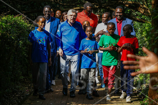 IOC PRESIDENT THOMAS BACH VISIT TO KENYA