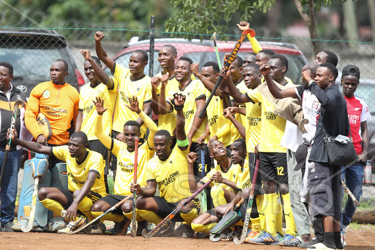 Kisii Falcons celebrate after beating Green Sharks