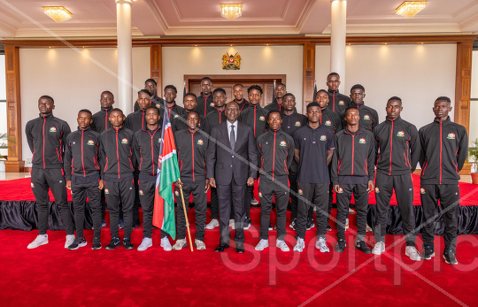 PRESIDENT RUTO HANDS OVER FLAG TO RISING STARS 