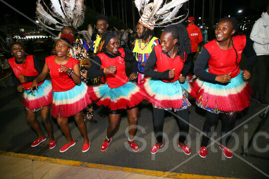 MARATHON WORLD RECORD HOLDER SEBASTIAN SAWE ARRIVE JKIA