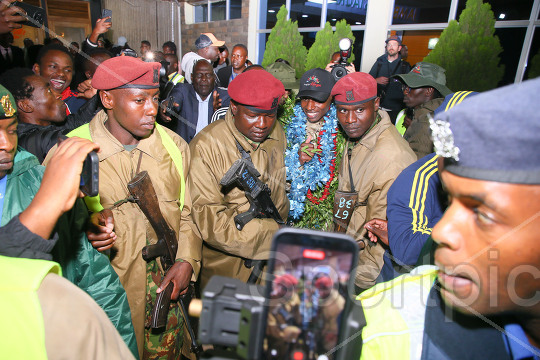 MARATHON WORLD RECORD HOLDER SEBASTIAN SAWE ARRIVE JKIA